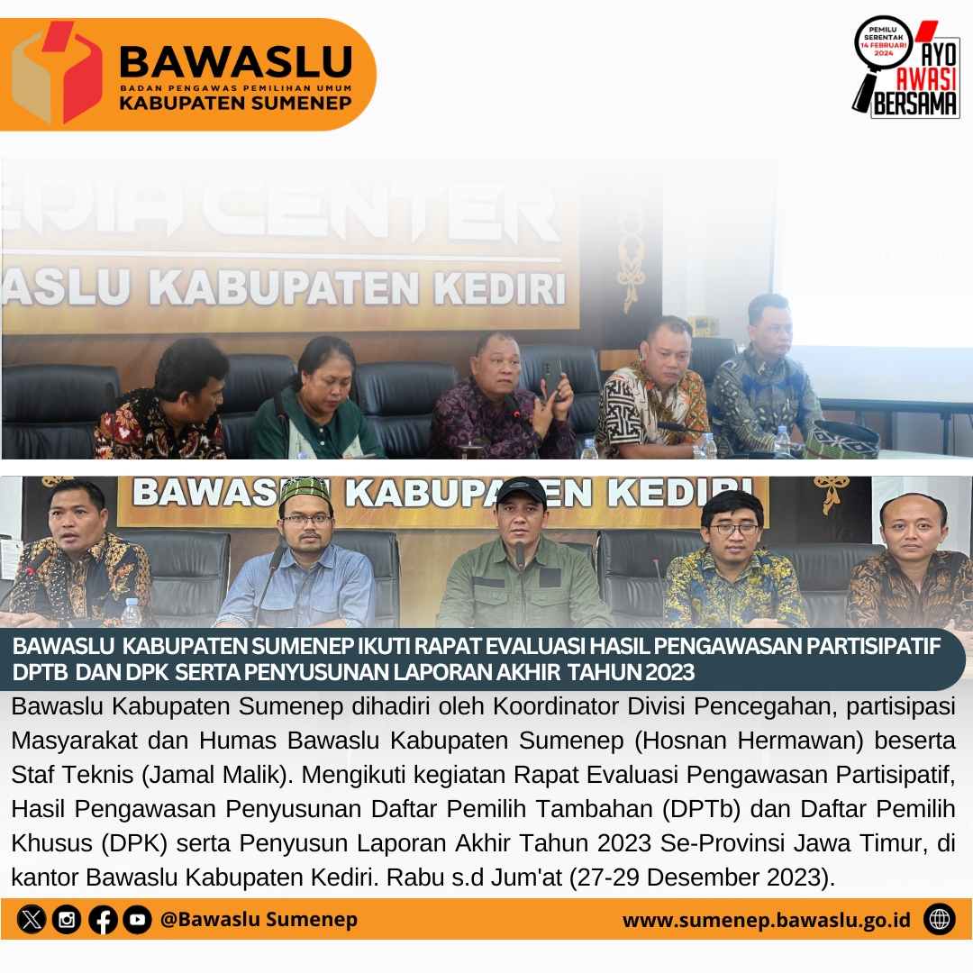 KEGIATAN EVALUASI DPTB DAN DPK