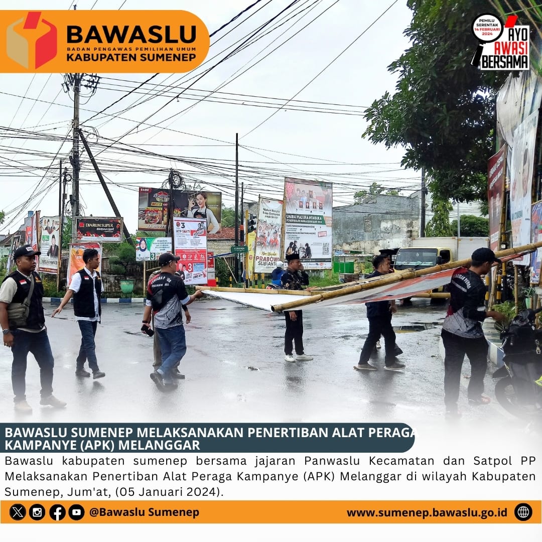 kegiatan penertiban APK melanggar