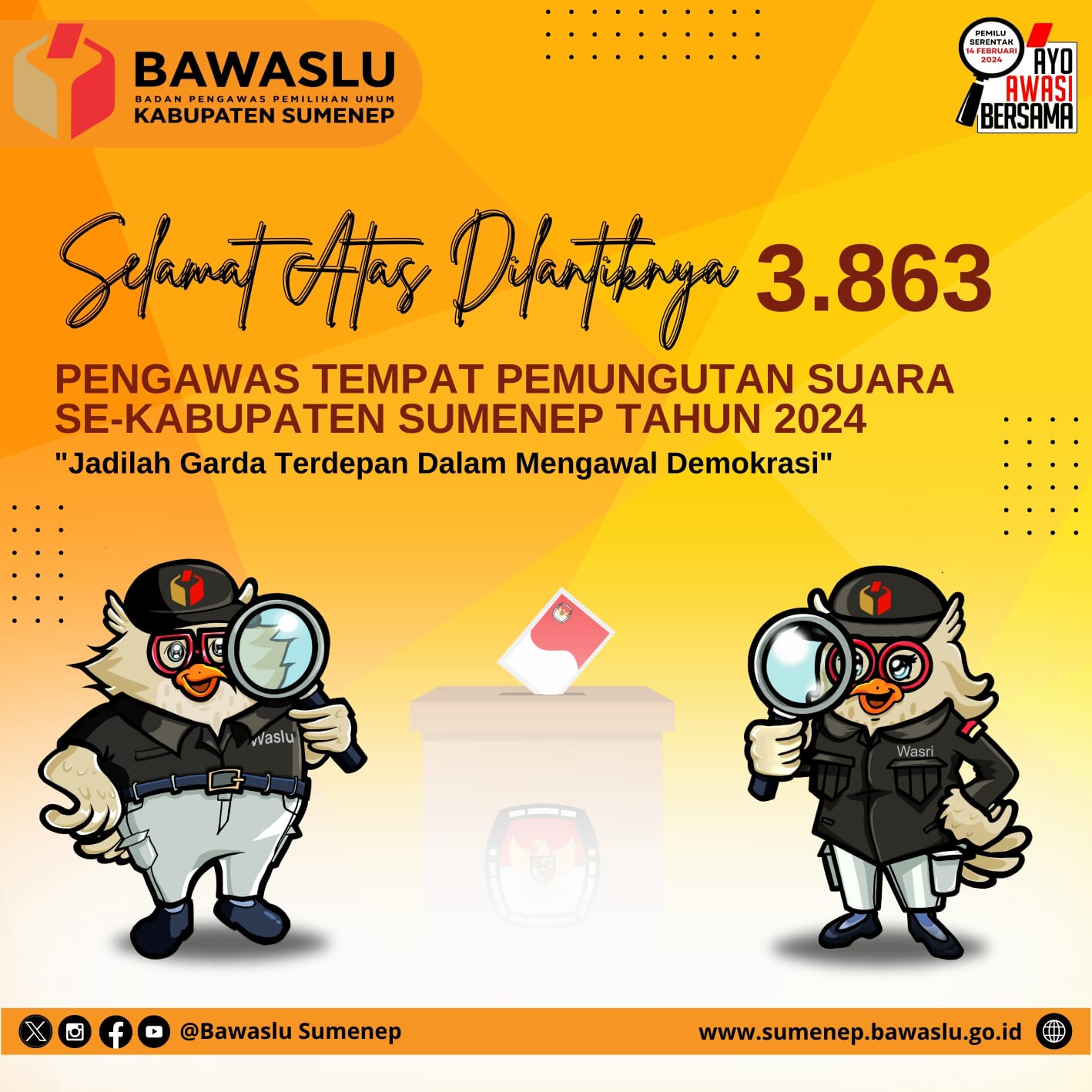 selamat atas 3863 PTPS Terpilih