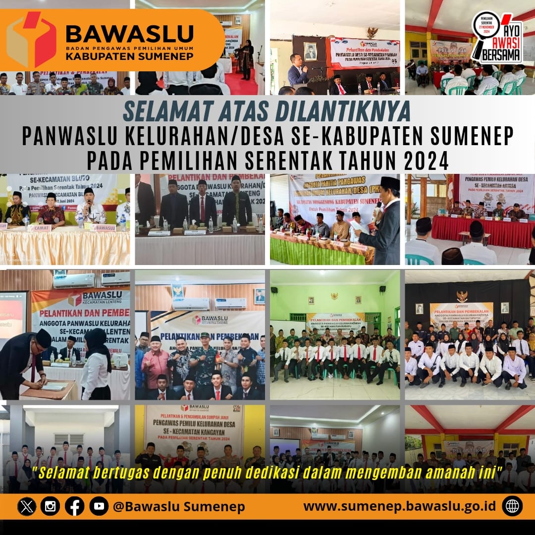 panwaslu kelurahan desa sumenep 2024