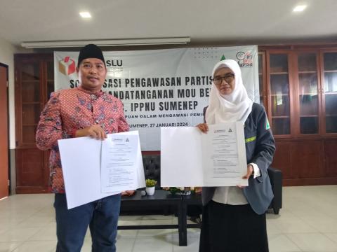 penanda tanganan MOU bersama PC IPPNU sumenep