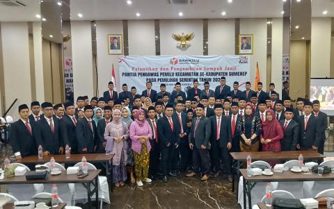 pelantikan panwascam sumenep 2024