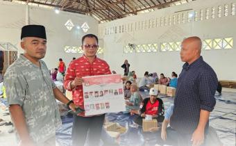 peninjauan ke gudang logistik KPU Sumenep untuk Pemilu 2024, Rabu (20 Desember 2023).