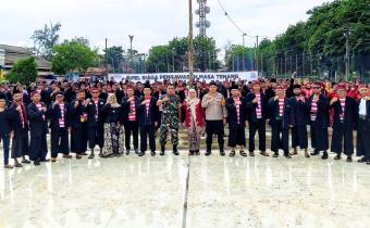 Apel Siaga Pengawasan Masa Tenang dan Deklarasi Damai Pemilihan Umum Tahun 2024